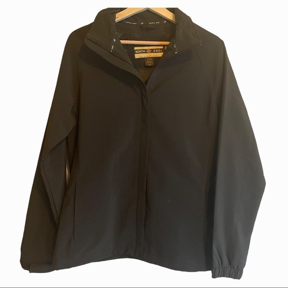 North End black ladies full zip spring fall jacket normcore minimalist - Picture 1 of 8